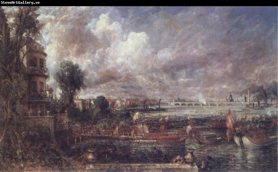 John Constable The Opening of Wateloo Bridge